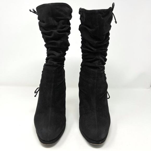 Vintage Gucci Suede Python‑Heel Boots Tom Ford Era (2000s), Women’s US 9  - Picture 2 of 9